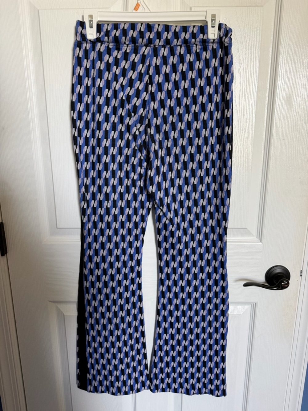 Anthropologie Maeve Wide-Leg Ponte Patterned Knit Flare Pants XS - Picture 5 of 6